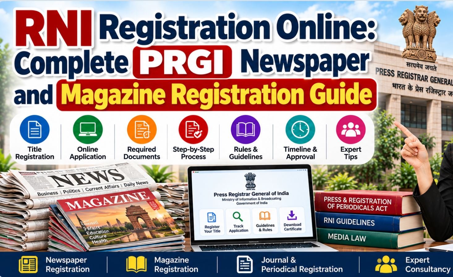 RNI Registration : Complete PRGI Newspaper and Magazine Registration Guide