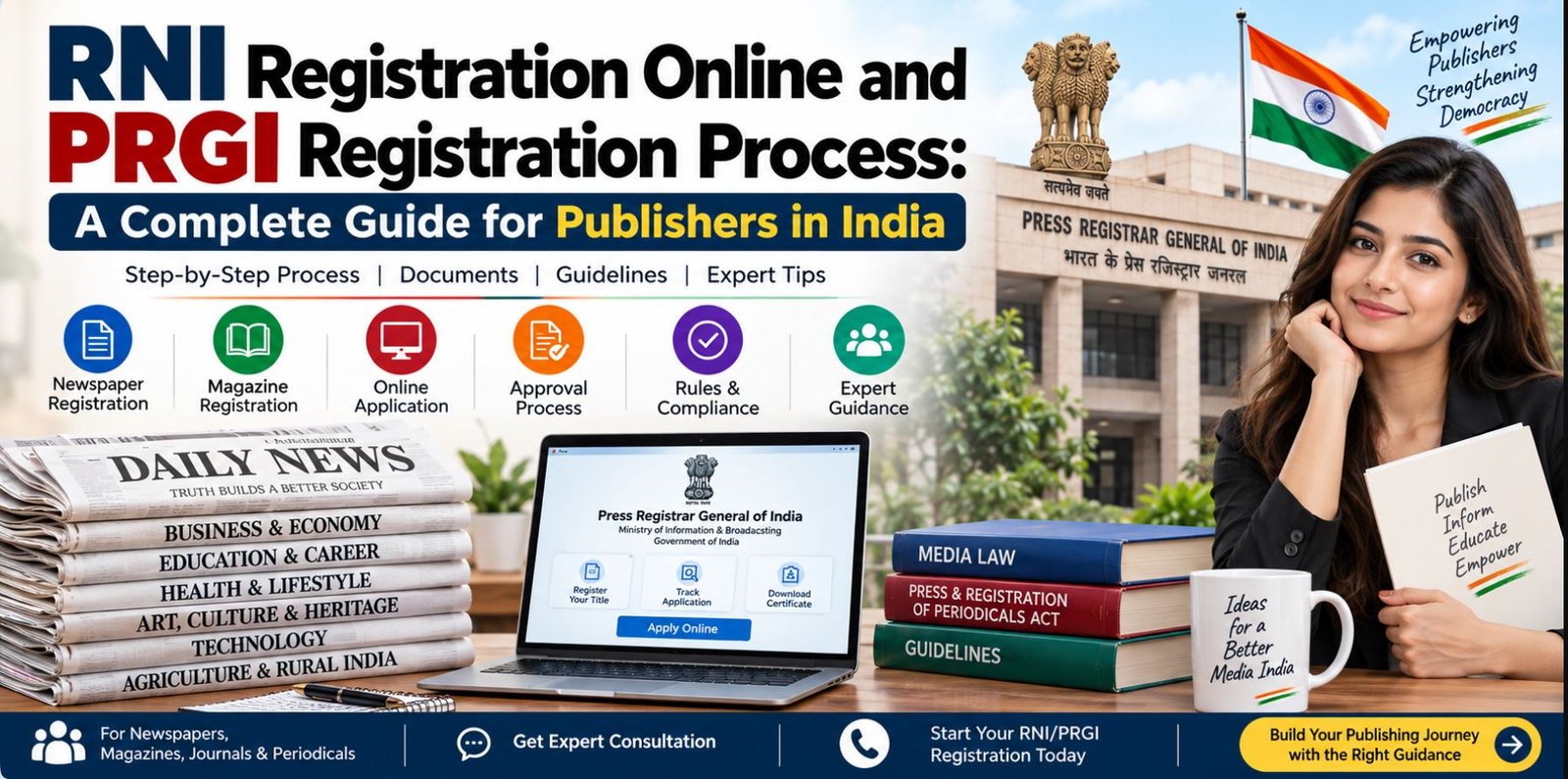 RNI Registration Online and PRGI Registration Process: A Complete Guide for Publishers in India