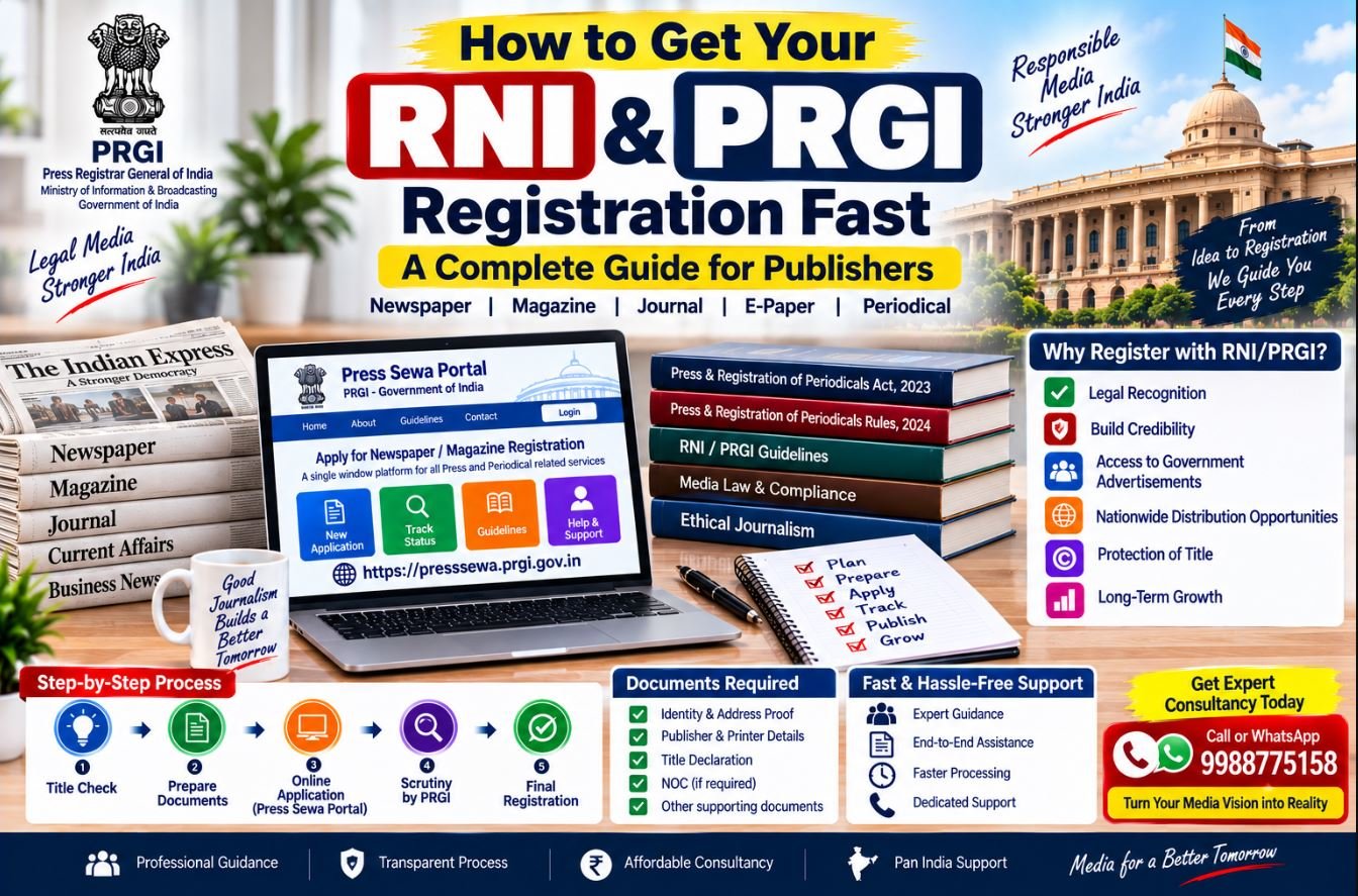 How to Get Your RNI & PRGI Registration Fast: Complete Guide for Publishers